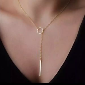 This necklas is made of gold plated aloy